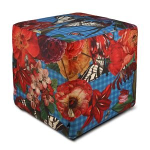 POUF D’EXTERIEUR FLORAL